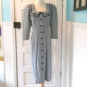 Vintage 1980s patina by Karen Crosby maxi dress